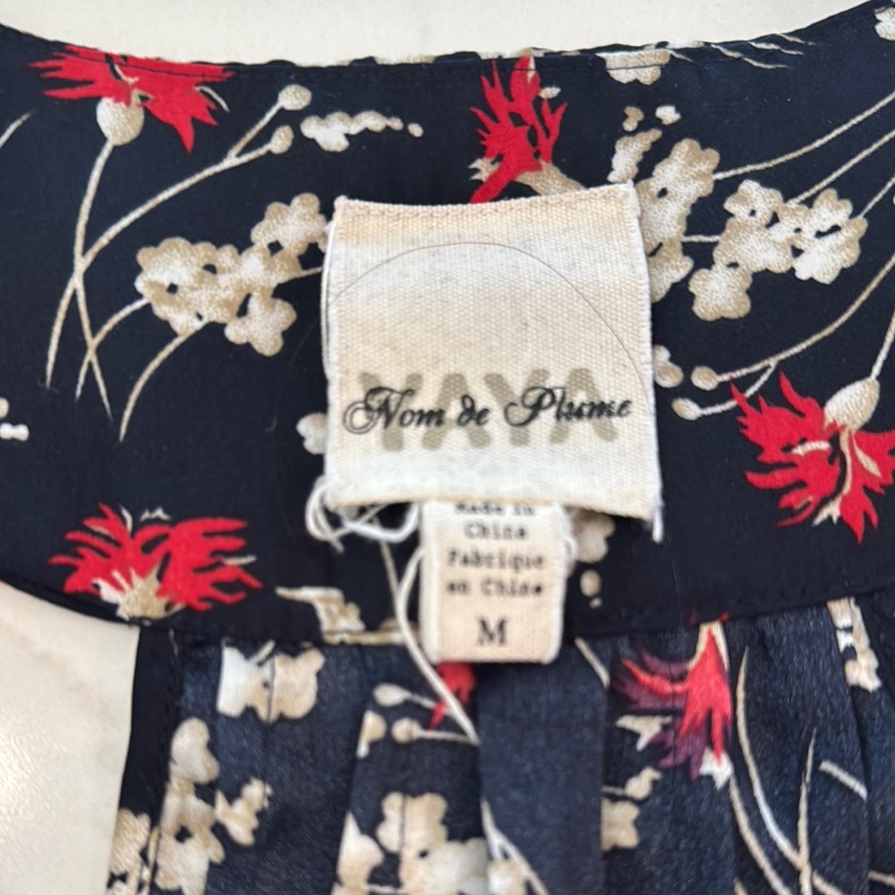 Old Navy Black Floral Tank Top